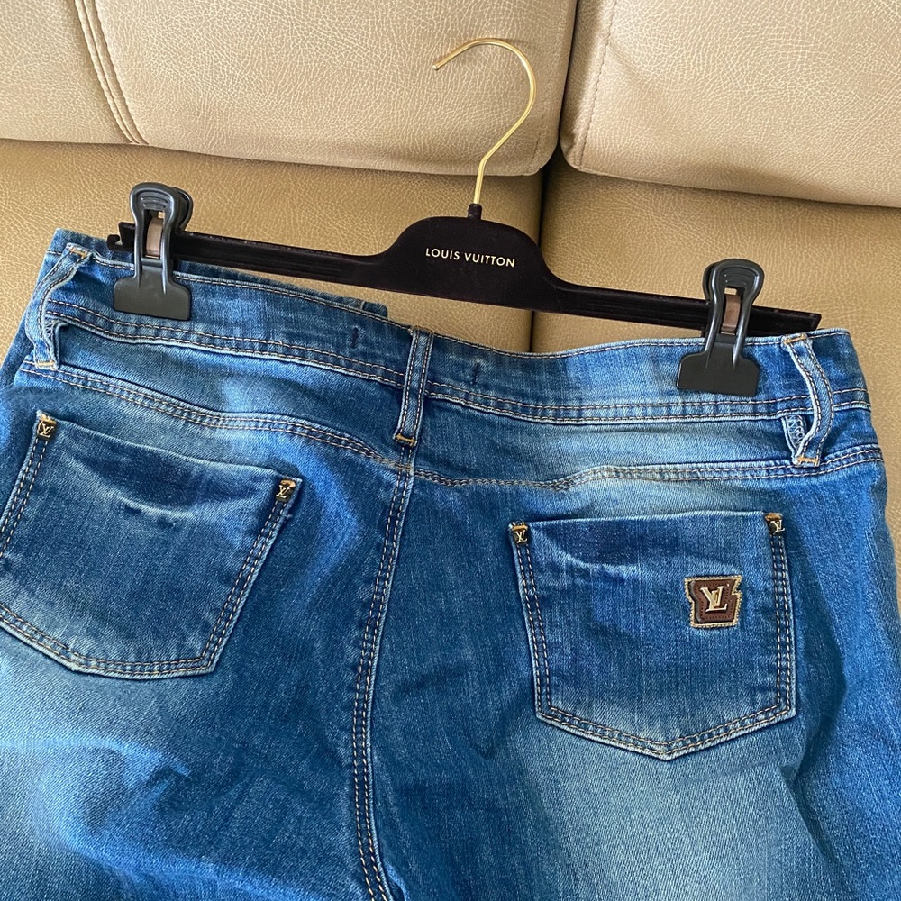 Louis Vuitton 33” waist Logo Jeans